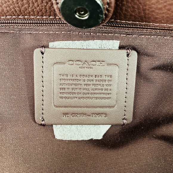 COACH Leather Town Tote - Picture 8 of 14